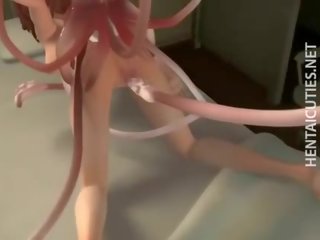 3d anime hottie keppimine pikk tentacles