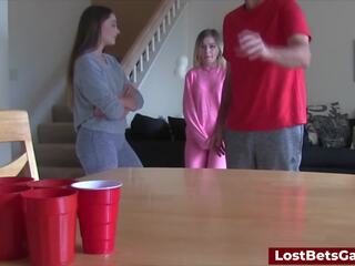 A bewitching Game of Strip Pong Turns Hardcore Fast: Blowjob adult movie feat. Aften Opal by Lost Bets Games